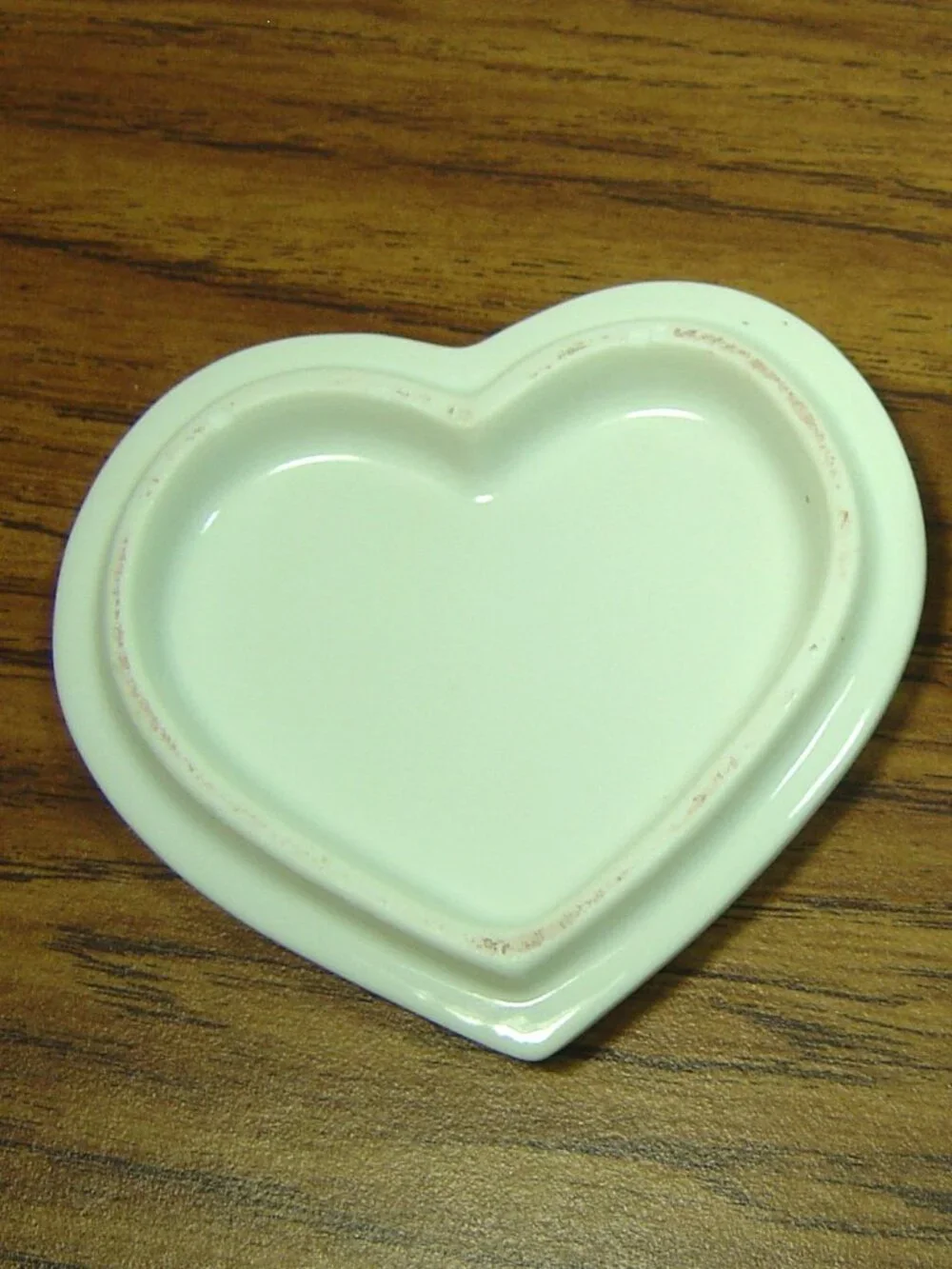 Vintage Precious Moments heart shaped trinket box -